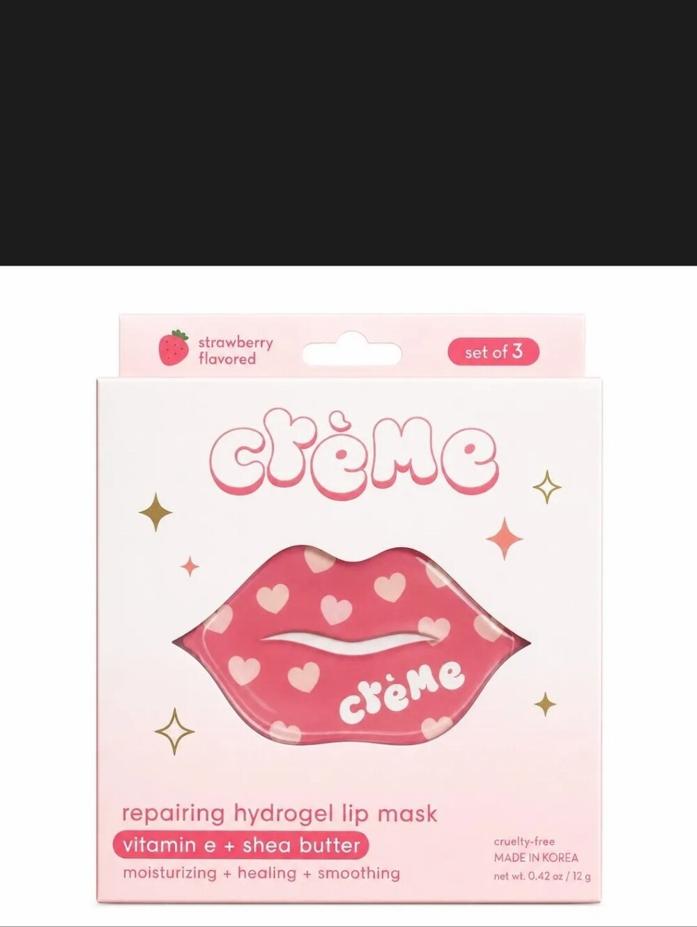 The creme shop Crème Strawberry Hydrogel Lip Mask - Pink